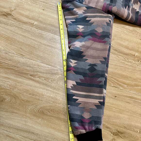 Big Ball Sports Men's Aztec Sherpa Lined Full Zipper Hooded Jacket - Picture 7 of 8